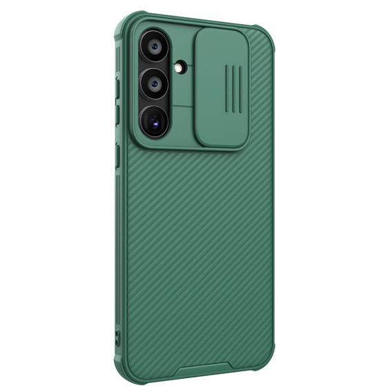 Tok Samsung Galaxy A55 5G, páncélozott Nillkin, CamShield Pro, zöld