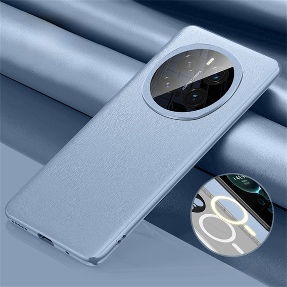Telefontok a Honor Magic 7 Pro 5G, Leather Hybrid MagSafe, kék