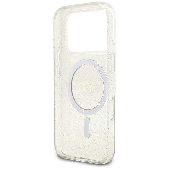 Guess IML Glitter Pearl Strap MagSafe tok iPhone 17 Pro Max készülékhez