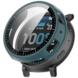 2 az 1-ben tok + edzett üveg az Amazfit Active Max készülékhez, zöld