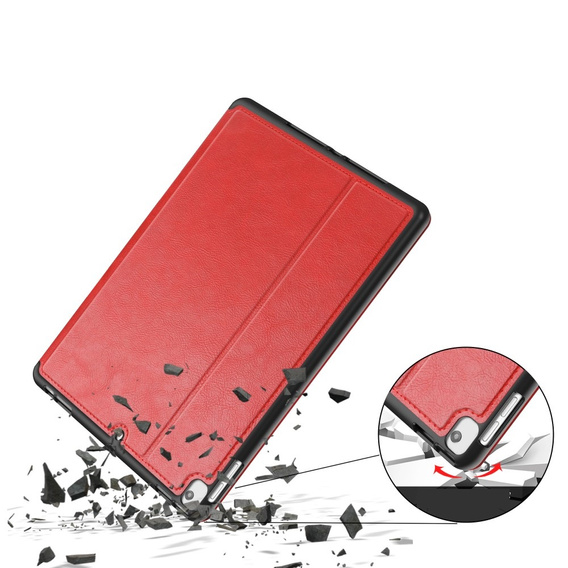 Tok iPad 10.2 2021 / 2020 / 2019, Business Card and Pen Slotl, piros