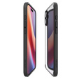 A Spigen tok iPhone 16, Ultra Hybrid, átlátszó / fekete + 9H edzett üveg