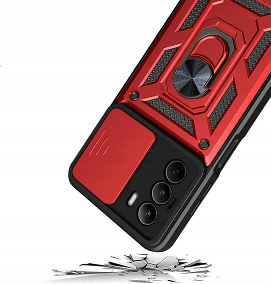 Telefontok a Realme C71, CamShield Slide, piros