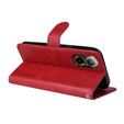 Pattintható tok a Realme C67, Leather Wallet, piros