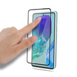 Mocolo Full Glue edzett üveg a következőkhöz Samsung Galaxy M55 5G, fekete keret