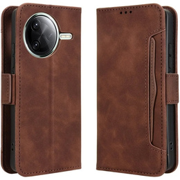 Pattintható tok a Xiaomi Poco F7 Ultra, Card Slot, barna