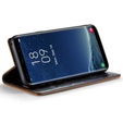 CASEME flip tok Samsung Galaxy S8+ Plus, Waxy Textured, kávé