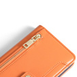 Pattintható tok a Oppo Reno8 T 4G, Wallet Zipper Pocket, narancssárga