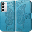 Pattintható tok a Realme C71, Butterfly, kék