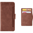 Pattintható tok a Xiaomi Poco F6, Card Slot, barna