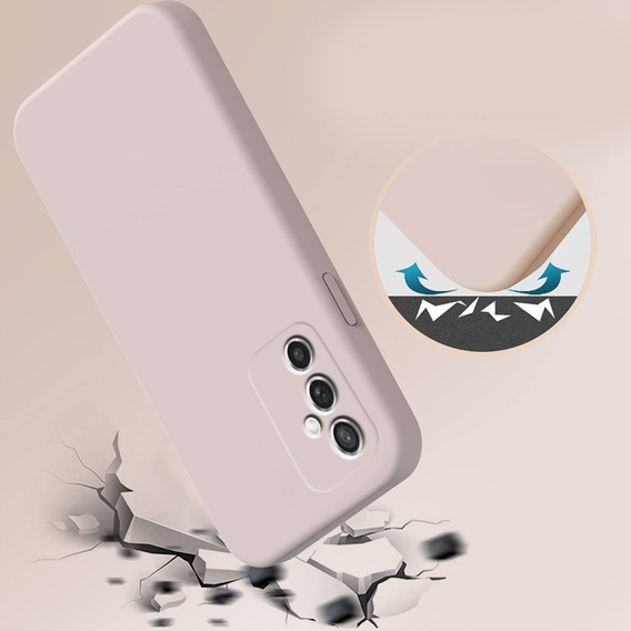 Telefontok a Samsung Galaxy M52 5G, Silicone Lite, rózsaszín