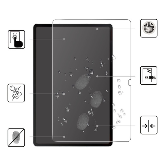 Edzett üveg a Samsung Galaxy Tab S10 FE+ Plus készülékhez