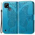 Pattintható tok a Realme C21, Butterfly, kék