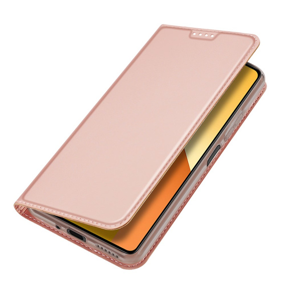 Dux Ducis Telefontok a Xiaomi Redmi Note 13 5G, Skinpro, rózsaszín rose gold