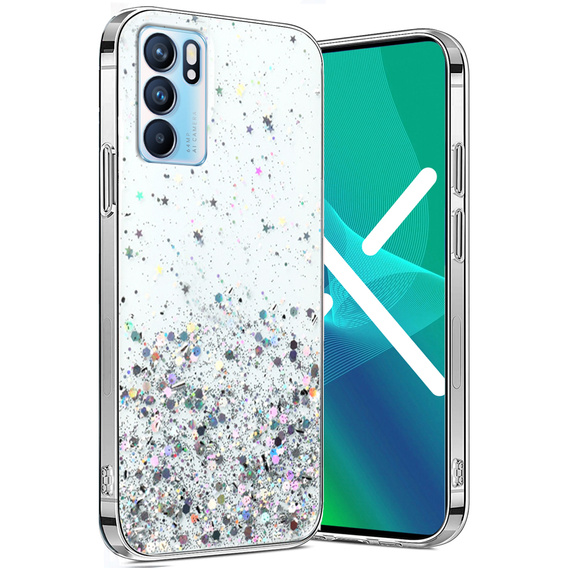 Telefontok a OPPO Reno 6 5G, Glittery, átlátszó