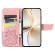 Pattintható tok a Realme 14 Pro+ 5G, Butterfly, rózsaszín rose gold