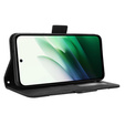 Pántos tok Xiaomi Redmi 15 5G / 4G, kártyahely, pénztárca, fekete