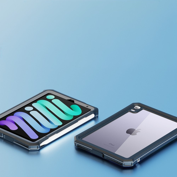 IP68 vízálló tok a iPad mini 8.3" 2021 (6 gen.) / iPad mini 8.3" 2024 (7 gen.), fekete