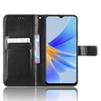 Pattintható tok a Oppo A17, Crazy Horse Wallet, fekete