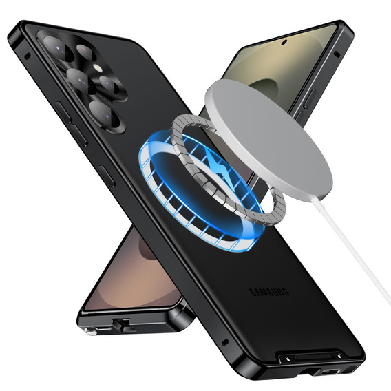 Kameravédő tok Samsung Galaxy S25 Ultra, CamShield MagSafe, fekete