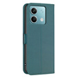 Pattintható tok a Xiaomi Redmi Note 13 5G, BINFEN Wallet, zöld