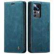 CASEME tok Xiaomi 12T / 12T Pro, Leather Wallet Case, türkiz