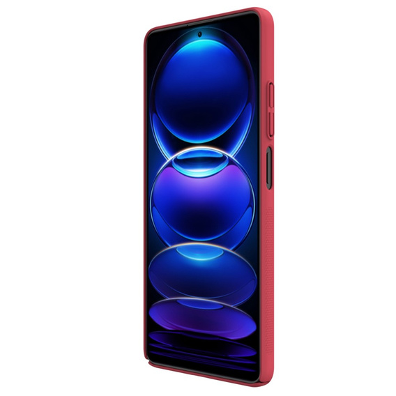 NILLKIN tok Xiaomi Poco X5 Pro 5G, Super Frosted Shield Case, piros