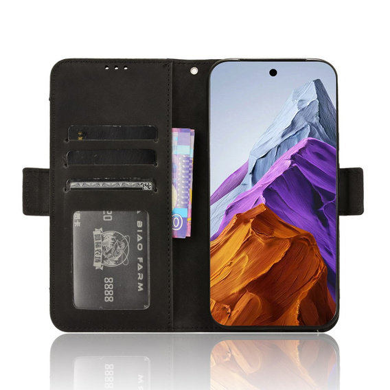 Pattintható tok a Google Pixel 9 Pro XL, Card Slot, fekete