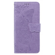 Pattintható tok a Xiaomi Poco X6 5G, Butterfly, lila
