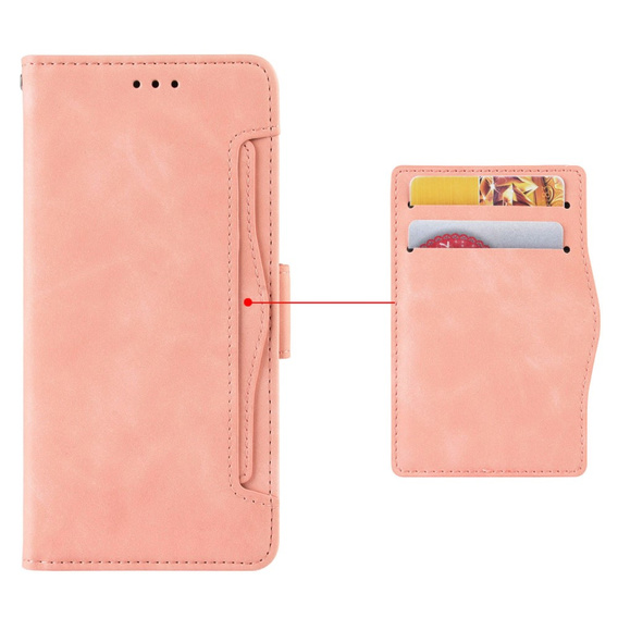 Pattintható tok a Infinix Zero 30 5G, Card Slot, rózsaszín