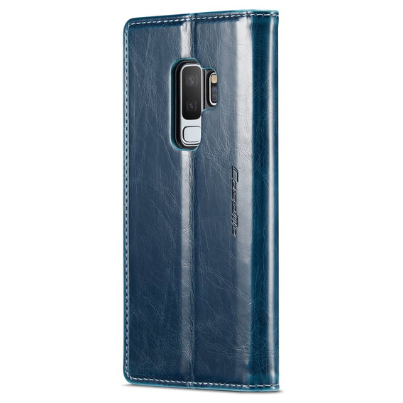 CASEME flip tok Samsung Galaxy S9+ Plus, Waxy Textured, kék