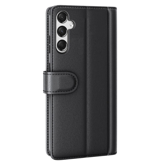 Pattintható tok Samsung Galaxy A25 5G, Split Leather, fekete