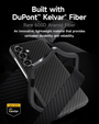 Tok Samsung Galaxy S24, ERBORD Full Kevlar, MagSafe-hoz, fekete
