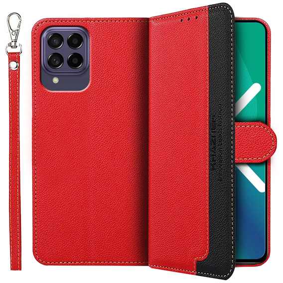 Pattintható tok a Samsung Galaxy M53 5G, KHAZNEH RFID, kék