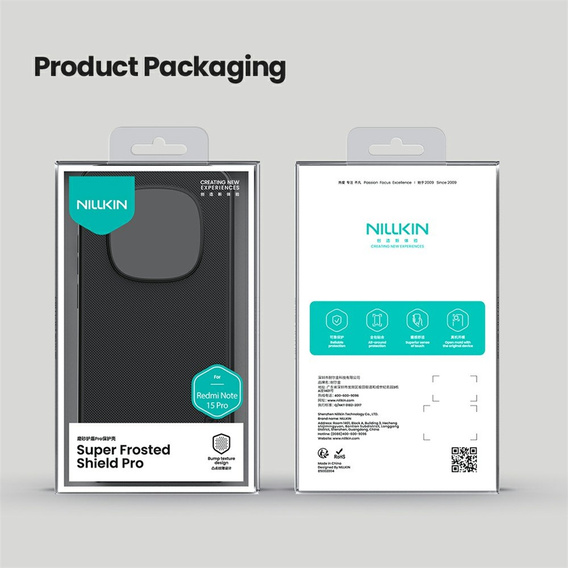 NILLKIN Super Frosted Shield tok Xiaomi Redmi Note 15 Pro 5G készülékhez