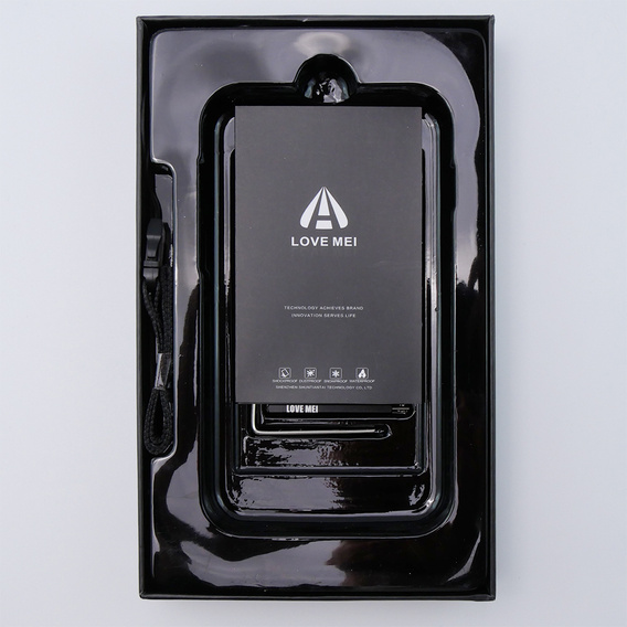 Love Mei Telefontok a iPhone 12, armored with glass, piros