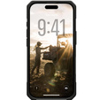Urban Armor Gear Telefontok a iPhone 15 Plus, Monarch Pro Kevlar MagSafe, fekete