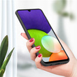 Telefontok a Samsung Galaxy A22 / M22 4G / LTE, Silicone Lite, fekete