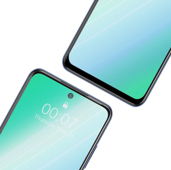 2x edzett üveg a Xiaomi Redmi Note 10 5G, ERBORD 3D teljes képernyő