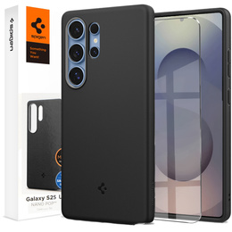 Spigen tok Samsung Galaxy S25 Ultra készülékhez, Nano Pop MagSafe, fekete + 9H edzett üveg