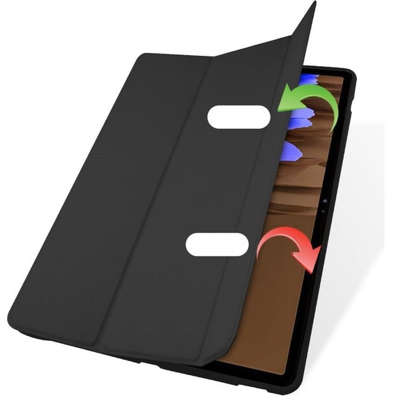 Tok Samsung Galaxy Tab S7 FE 5G 12.4 T730 / T736B, Smartcase tolltartóval, kék