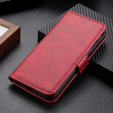 Pattintható tok a Motorola Moto G53 5G / G13 / G23, Wallet, piros