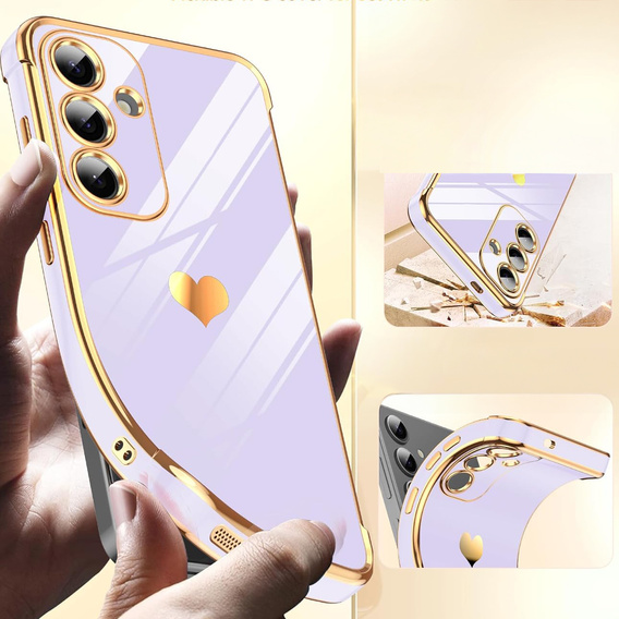 Telefontok a Samsung Galaxy S25 FE, Electro heart, lila