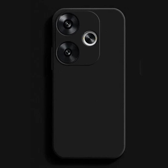 Telefontok a Xiaomi Poco F6, Silicone Lite, fekete