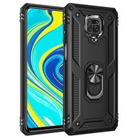 Páncélozott telefontok a Xiaomi Redmi Note 9S / 9 Pro, Nox Case Ring, fekete