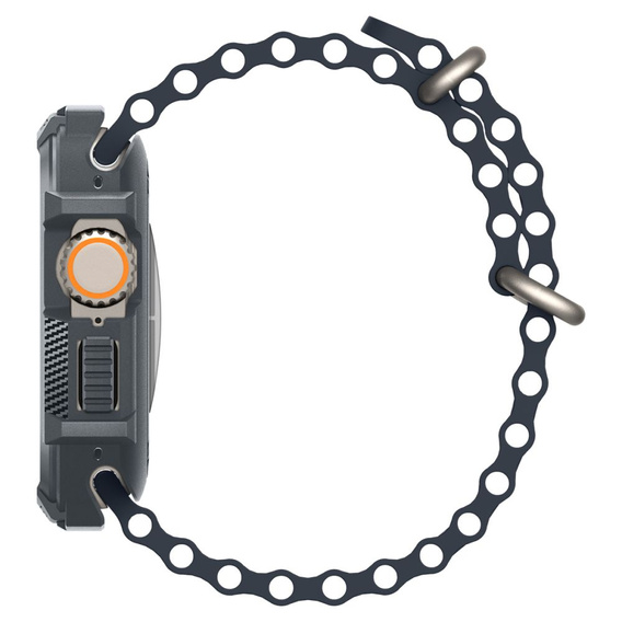 Spigen Rugged Armor Dark Gray tok Apple Watch Ultra 1 / 2 (49 mm) készülékhez