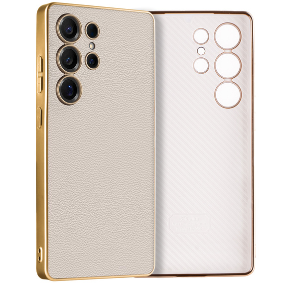 Telefontok a Samsung Galaxy S25 Ultra, GKK Leather, titánium szürke
