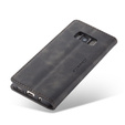 CASEME tok Samsung Galaxy S8, Leather Wallet Case, fekete