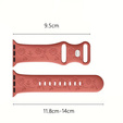 Szilikon szíj Apple Watch 1/2/3/4/4/5/6/7/8/9/SE/ULTRA/ULTRA 2 42/44/45/45/49MM órához