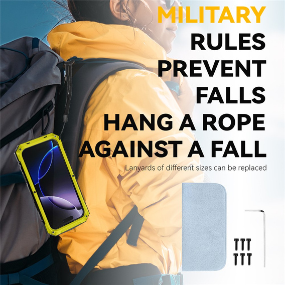 R-JUST tok állvánnyal és beépített üveggel iPhone 17 Pro készülékhez